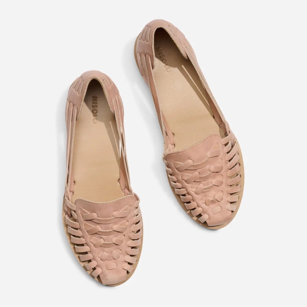 Nisolo Women's Huarache Sandal in Desert Rose